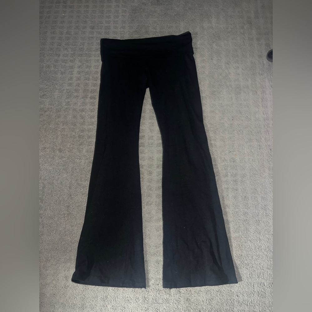 Black flare leggings